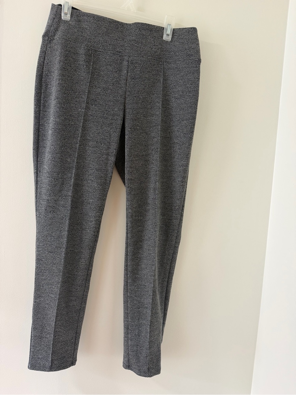 Nine West Legging Pants Women L Gray NWT Sculpting Solutions Ponte Stretch Knit